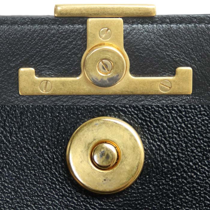 TOD’S トッズ Tタイムレス ショルダーバッグ フォンポーチ ブラック XAWTSAOV302RORB999 スマホケース レディース【中古】