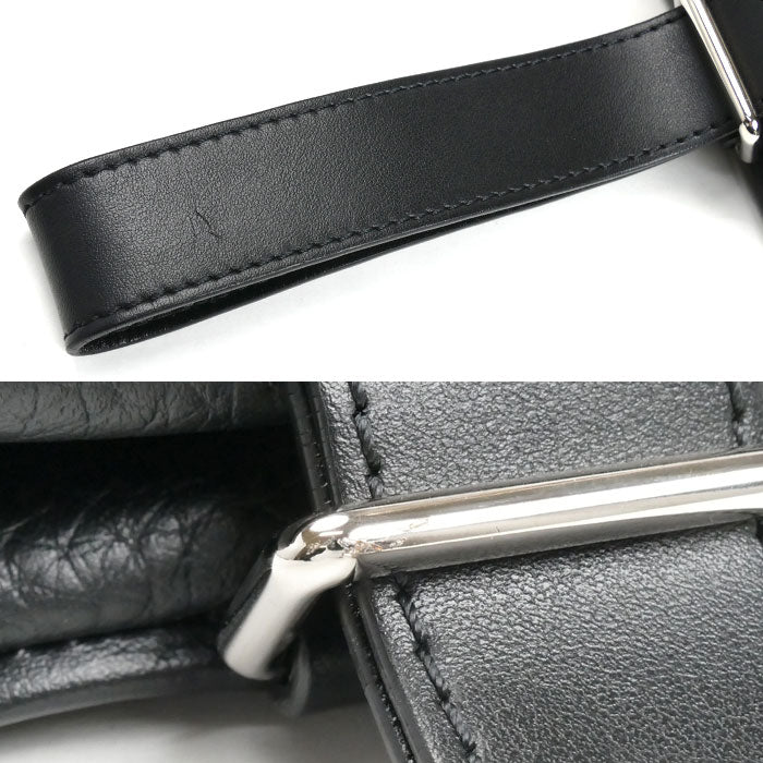 LOUIS VUITTON ルイ・ヴィトン ヴァヴァンNV セカンドバッグ モノグラムシャドウ ブラック M57292 ICチップ メンズ【中古】