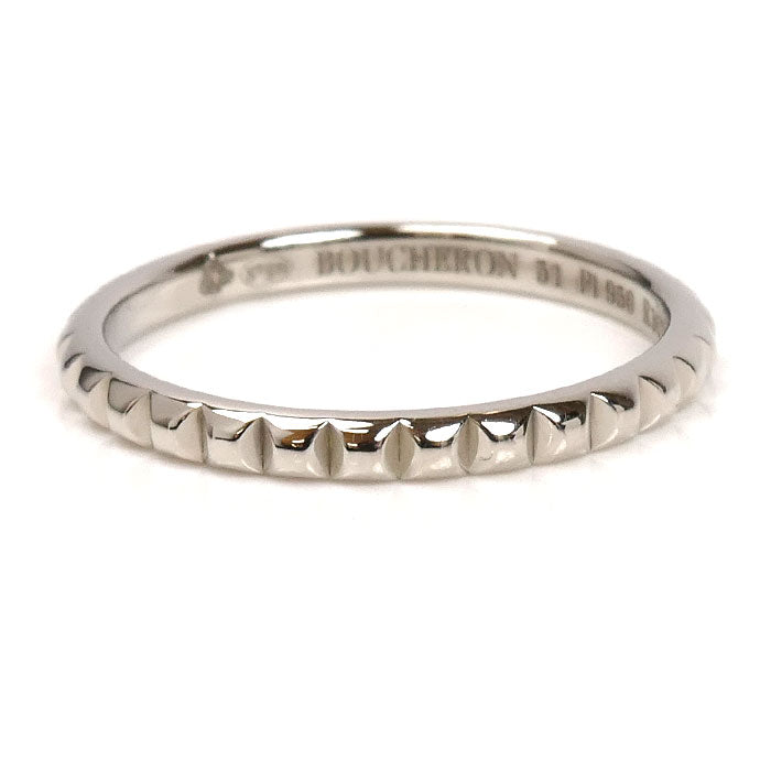 Boucheron ブシュロン Pt950プラチナ クルドパリ スモール リング・指輪 JAL01160 11号 51 2.5g レディース【中古】【美品】