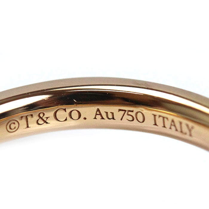 TIFFANY&Co. ティファニー K18PG ピンクゴールド Tワン ナロー ダイヤ リング・指輪 67795245 ダイヤモンド 7号 3.7g レディース【中古】