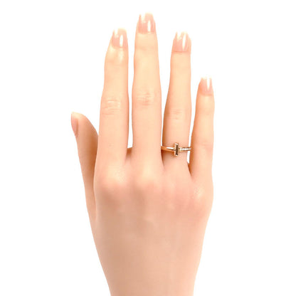 TIFFANY&Co. ティファニー K18PG ピンクゴールド Tワン ナロー ダイヤ リング・指輪 67795245 ダイヤモンド 7号 3.7g レディース【中古】