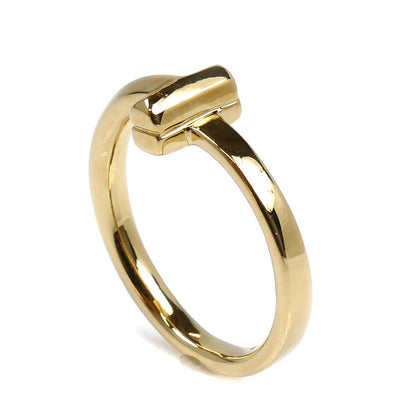 TIFFANY&Co. ティファニー K18YG イエローゴールド Tワン ナロー リング・指輪 67796837 7号 3.3g レディース【中古】【美品】
