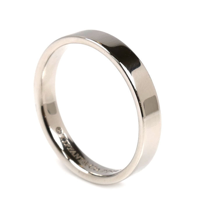 TIFFANY&Co. ティファニー Pt950プラチナ フラットバンド リング・指輪 20号 7.0g メンズ【中古】【美品】