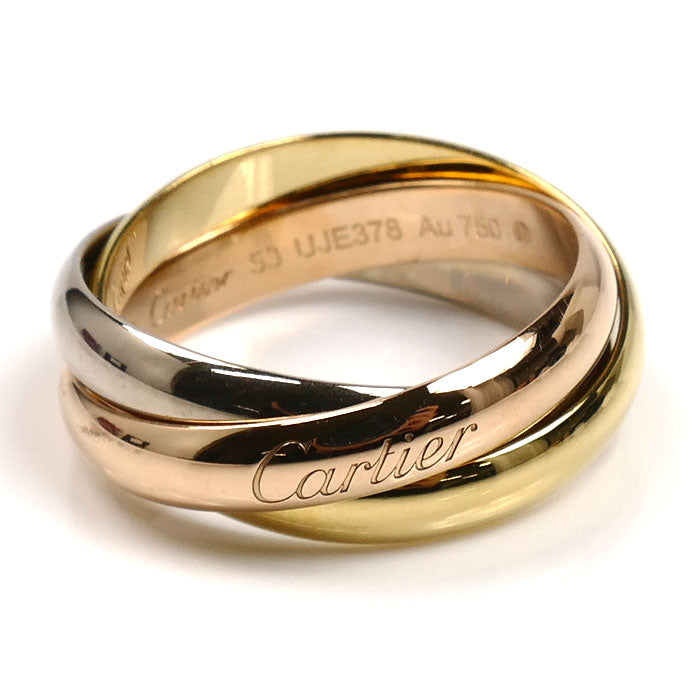 CARTIER カルティエ K18YG/PG/WG トリニティ リング・指輪 B4234253 13号 53 7.8g レディース【中古】【美品】