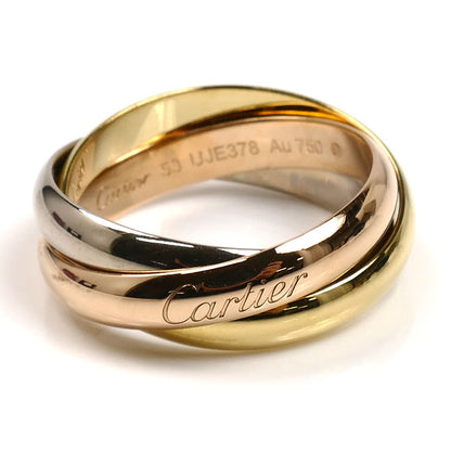 CARTIER カルティエ K18YG/PG/WG トリニティ リング・指輪 B4234253 13号 53 7.8g レディース【中古】【美品】