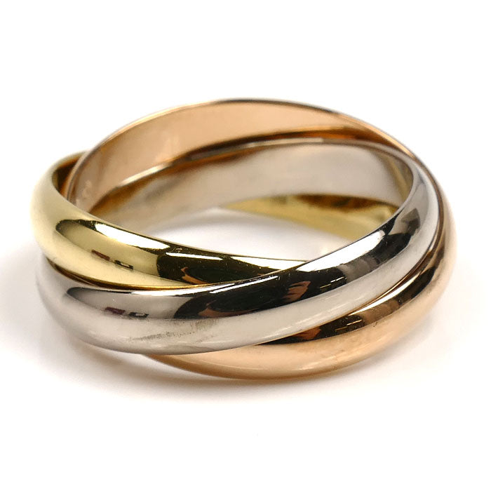 CARTIER カルティエ K18YG/PG/WG トリニティ リング・指輪 B4234253 13号 53 7.8g レディース【中古】【美品】