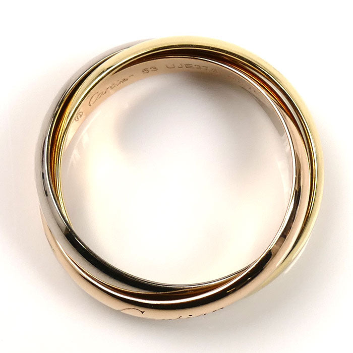 CARTIER カルティエ K18YG/PG/WG トリニティ リング・指輪 B4234253 13号 53 7.8g レディース【中古】【美品】