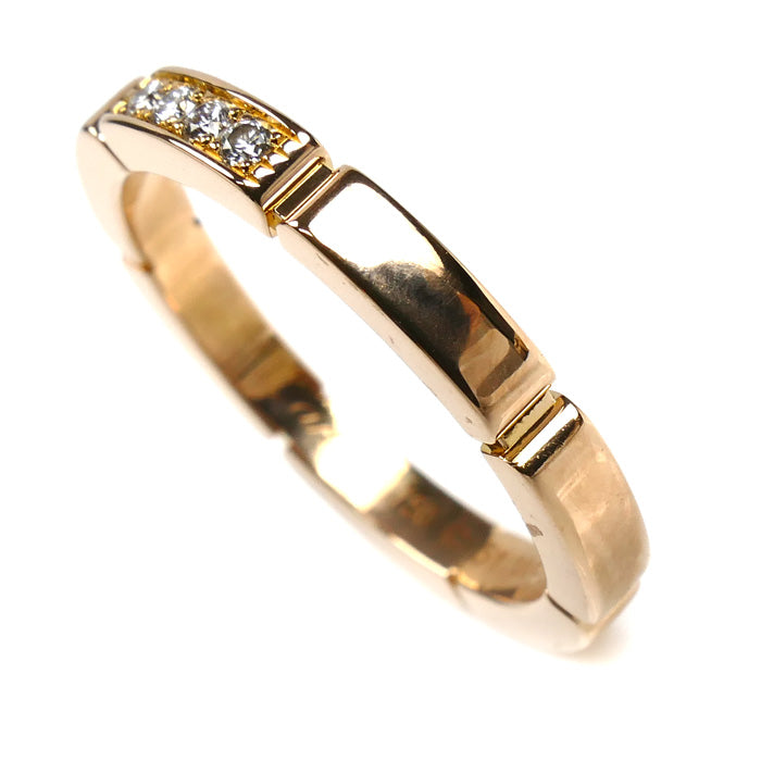 CARTIER カルティエ K18PG ピンクゴールド マイヨンパンテール 4Pダイヤ リング・指輪 B4080551 11号 51 3.8g レディース【中古】