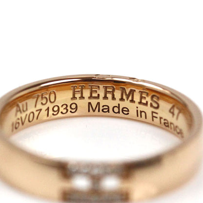 HERMES エルメス K18PG ピンクゴールド エヴァー・ヘラクレス ダイヤ リング・指輪 H119850B 7号 47 3.0g レディース【中古】【美品】