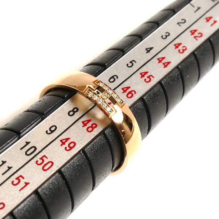 HERMES エルメス K18PG ピンクゴールド エヴァー・ヘラクレス ダイヤ リング・指輪 H119850B 7号 47 3.0g レディース【中古】【美品】