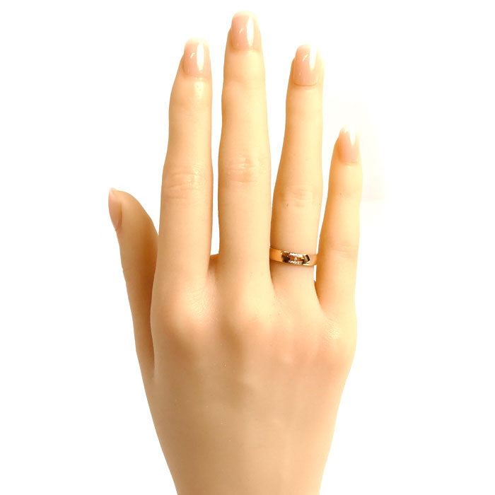 HERMES エルメス K18PG ピンクゴールド エヴァー・ヘラクレス ダイヤ リング・指輪 H119850B 7号 47 3.0g レディース【中古】【美品】