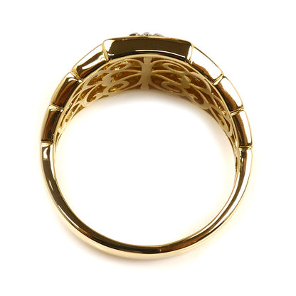 K18YG/Pt900 ダイヤ リング・指輪 ダイヤモンド0.30ct 22号 9.6g メンズ【中古】