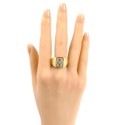 K18YG/Pt900 ダイヤ リング・指輪 ダイヤモンド0.30ct 22号 9.6g メンズ【中古】