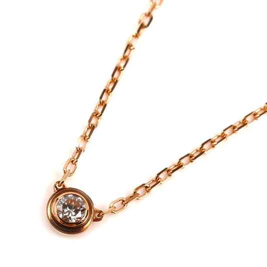 CARTIER カルティエ K18PG ピンクゴールド ダムール SM ダイヤ ネックレス B7215700 2.6g 41cm レディース【中古】【美品】