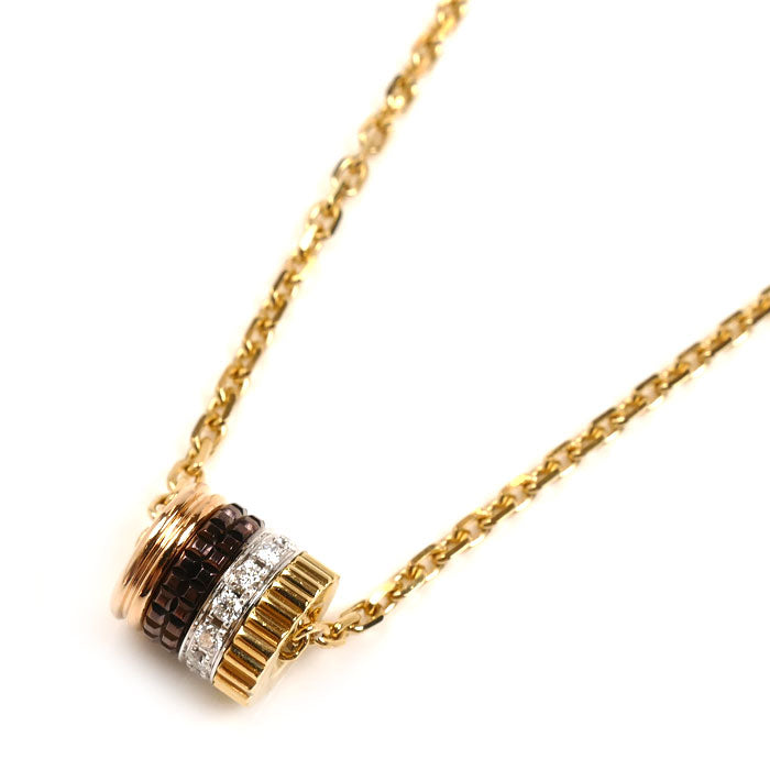 Boucheron ブシュロン K18YG/PG/WG キャトル クラシック ダイヤ ネックレス JPN00668 9.5g 47cm レディース【中古】【美品】