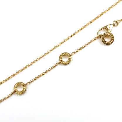 BVLGARI ブルガリ K18YG イエローゴールド ビーゼロワン ミニ パヴェ ダイヤ ネックレス 357496 7.6g 38/43cm レディース【中古】【美品】