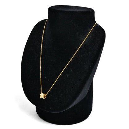 BVLGARI ブルガリ K18YG イエローゴールド ビーゼロワン ミニ パヴェ ダイヤ ネックレス 357496 7.6g 38/43cm レディース【中古】【美品】
