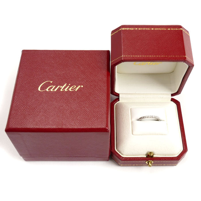 CARTIER カルティエ K18WG ホワイトゴールド エタンセル ドゥ カルティエ フルエタニティ ダイヤ リング・指輪 B4077949 9号 49 1.7g レディース【中古】【美品】