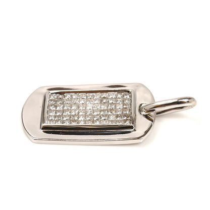 K18WG ホワイトゴールド ダイヤ ペンダントトップ ダイヤモンド1.00ct 4.6g レディース【中古】