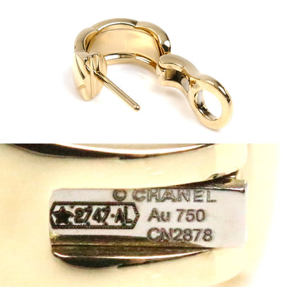 CHANEL シャネル K18YG イエローゴールド ココクラッシュ ピアス J11134 6.6g レディース【中古】【美品】
