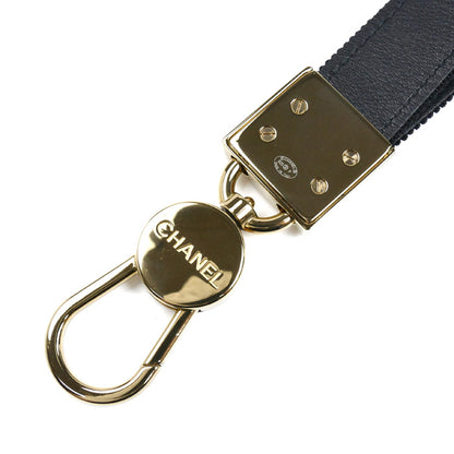 CHANEL シャネル ココマーク B25P ストラップ ネックストラップ ブラック/ホワイト AAA911 レディース【中古】【美品】