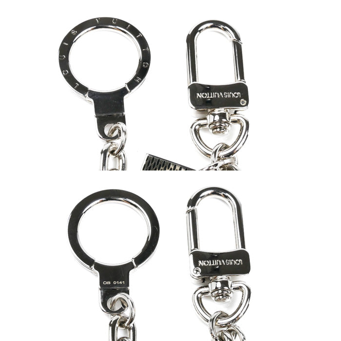 LOUIS VUITTON ルイ・ヴィトン シェンヌアノクレ キーホルダー シルバー M65076 OB0141 ユニセックス【中古】【美品】