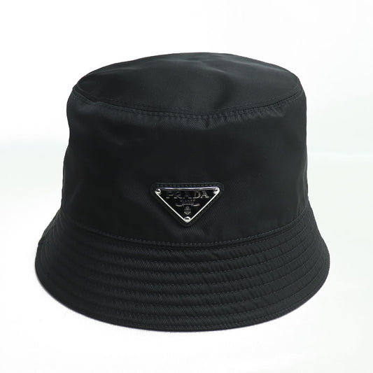 PRADA プラダ Re Nylon リ ナイロン ハット ブラック 2HC137 2DMI F0002 IC XL ユニセックス【中古】【美品】