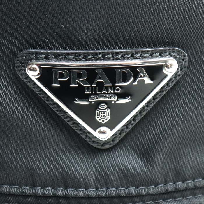 PRADA プラダ Re Nylon リ ナイロン ハット ブラック 2HC137 2DMI F0002 IC XL ユニセックス【中古】【美品】
