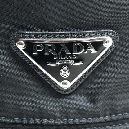 PRADA プラダ Re Nylon リ ナイロン ハット ブラック 2HC137 2DMI F0002 IC XL ユニセックス【中古】【美品】