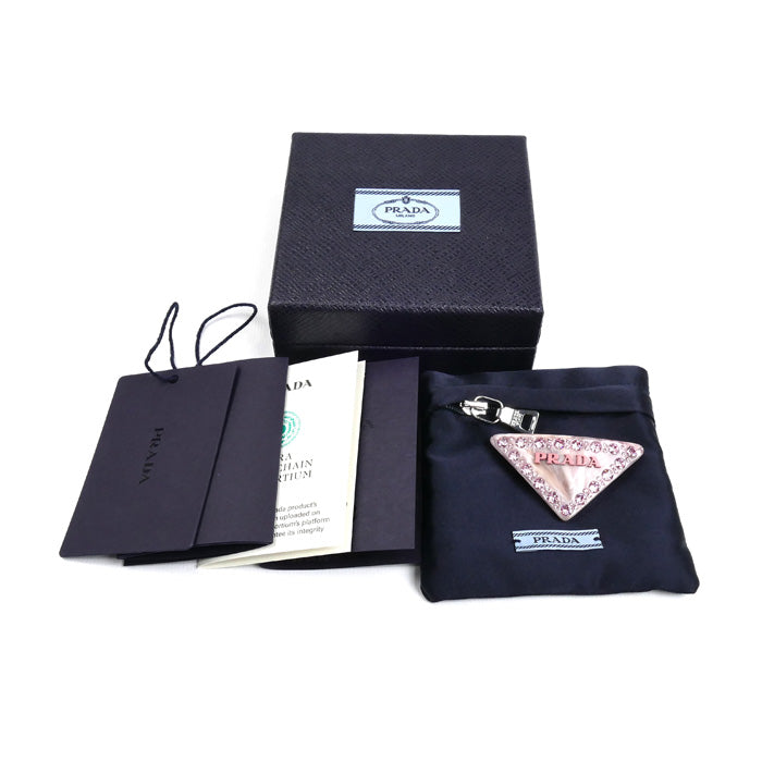 PRADA プラダ 真鍮 レジン ロゴ バレッタ 1IF090 レディース【中古】【美品】