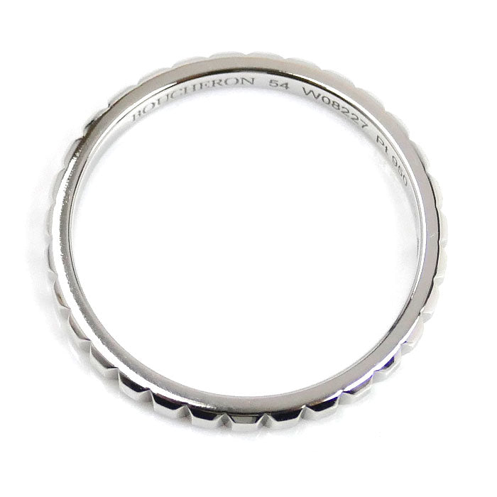 Boucheron ブシュロン Pt950プラチナ クルドパリ スモール リング・指輪 JAL01160 14号 54 3.1g メンズ【中古】【美品】