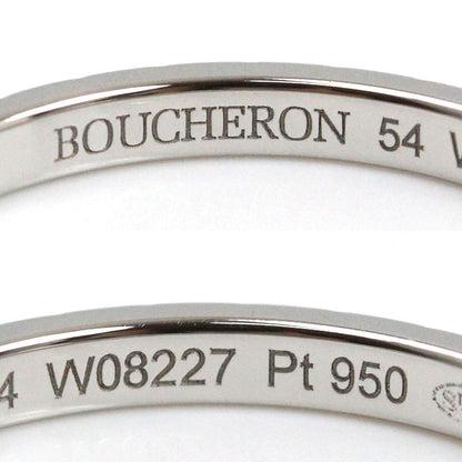 Boucheron ブシュロン Pt950プラチナ クルドパリ スモール リング・指輪 JAL01160 14号 54 3.1g メンズ【中古】【美品】