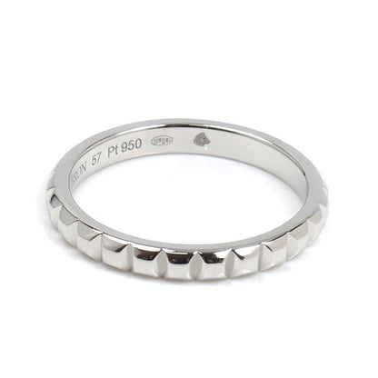 Boucheron ブシュロン Pt950プラチナ クルドパリ ミディアム リング・指輪 JAL0010957 16.5号 57 5.3g メンズ【中古】【美品】