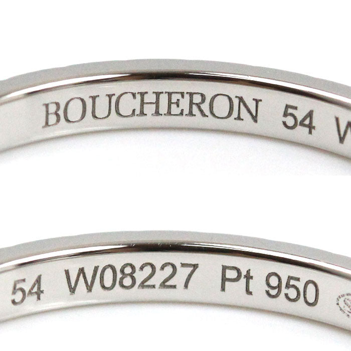 Boucheron ブシュロン Pt950プラチナ クルドパリ ミディアム リング・指輪 JAL0010957 16.5号 57 5.3g メンズ【中古】【美品】