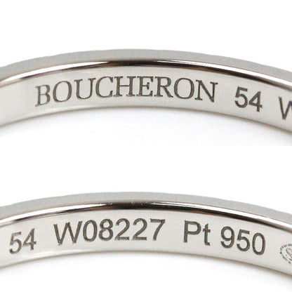 Boucheron ブシュロン Pt950プラチナ クルドパリ ミディアム リング・指輪 JAL0010957 16.5号 57 5.3g メンズ【中古】【美品】