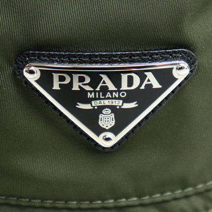 PRADA プラダ Re Nylon リ ナイロン バケットハット ハット カーキ 2HC137 2DMI F0244 L ユニセックス【中古】【美品】
