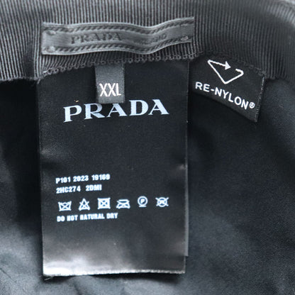 PRADA プラダ Re Nylon リ ナイロン キャップ ブラック 2HC274 2DMI F0002 XXL ユニセックス【中古】【美品】