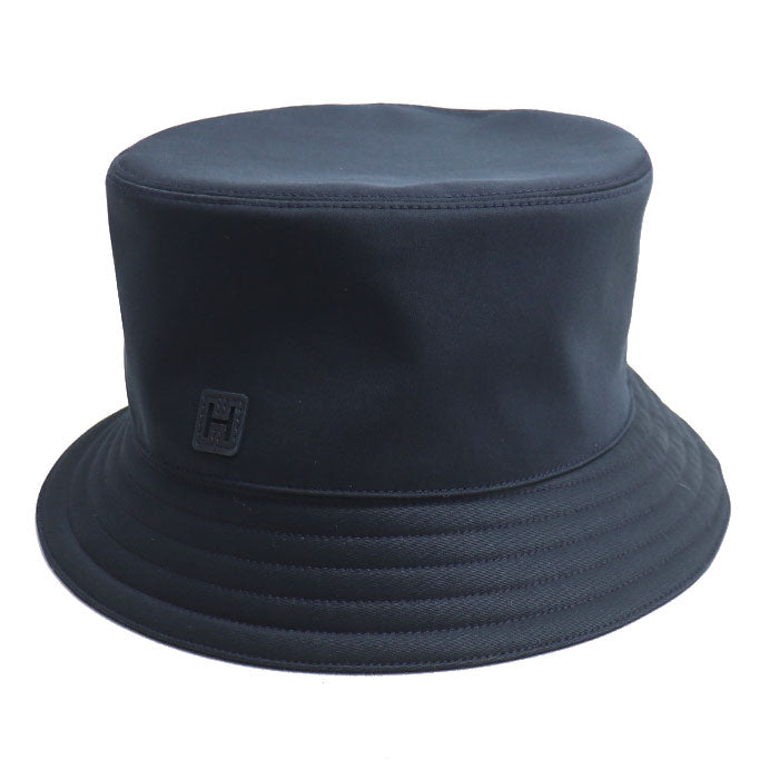 HERMES エルメス フレッドHカット バケットハット ハット ネイビー H241022N 
61 ユニセックス【中古】【美品】