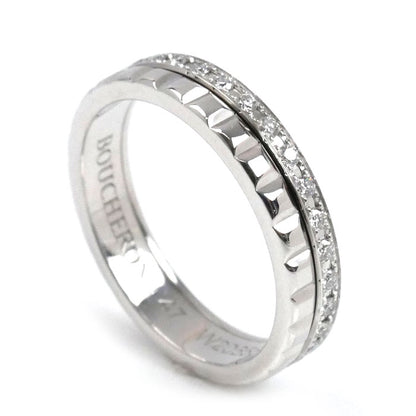 Boucheron ブシュロン K18WG ホワイトゴールド キャトル ラディアント クルドパリ リング・指輪 JAL00281 ダイヤモンド 7号 47 3.4g レディース【中古】【美品】