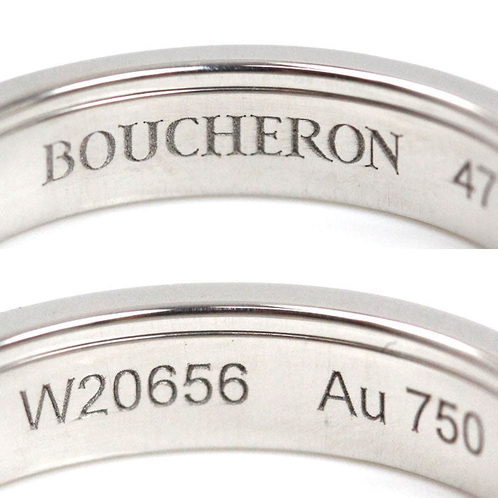 Boucheron ブシュロン K18WG ホワイトゴールド キャトル ラディアント クルドパリ リング・指輪 JAL00281 ダイヤモンド 7号 47 3.4g レディース【中古】【美品】