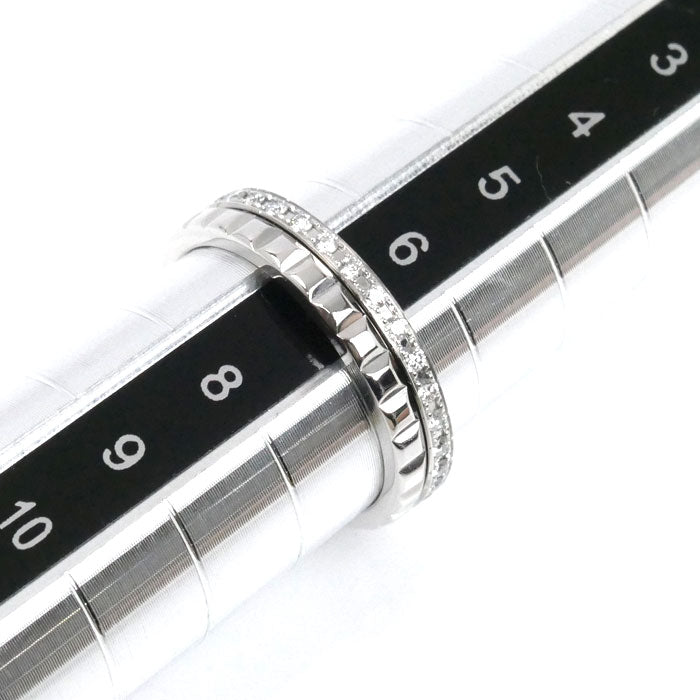 Boucheron ブシュロン K18WG ホワイトゴールド キャトル ラディアント クルドパリ リング・指輪 JAL00281 ダイヤモンド 7号 47 3.4g レディース【中古】【美品】