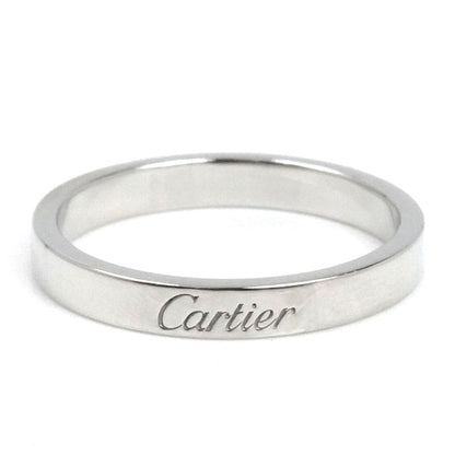 CARTIER カルティエ Pt950プラチナ エングレーブド リング リング・指輪 B4054058 17.5号 58 5.6g レディース【中古】【美品】