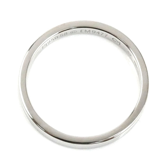 CARTIER カルティエ Pt950プラチナ エングレーブド リング リング・指輪 B4054058 17.5号 58 5.6g レディース【中古】【美品】