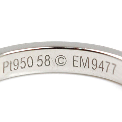 CARTIER カルティエ Pt950プラチナ エングレーブド リング リング・指輪 B4054058 17.5号 58 5.6g レディース【中古】【美品】