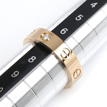 CARTIER カルティエ K18PG ピンクゴールド ミニラブ 1P ダイヤ リング・指輪 B4050747 ダイヤモンド 7号 47 4.1g レディース【中古】