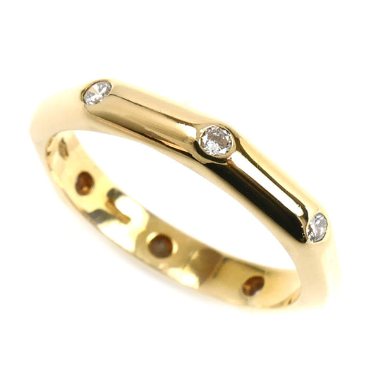 BVLGARI ブルガリ K18YG イエローゴールド オクタゴナル ダイヤ リング・指輪 ダイヤモンド 8.5号 2.8g レディース【中古】