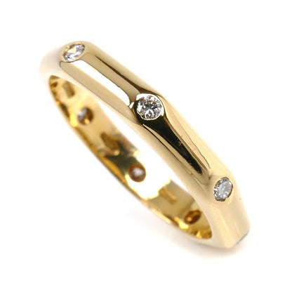 BVLGARI ブルガリ K18YG イエローゴールド オクタゴナル ダイヤ リング・指輪 ダイヤモンド 8.5号 2.8g レディース【中古】