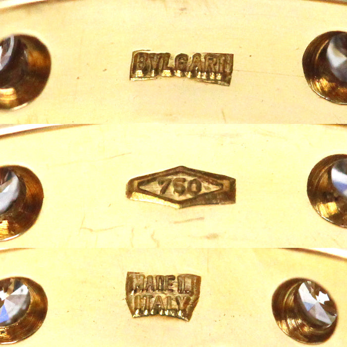 BVLGARI ブルガリ K18YG イエローゴールド オクタゴナル ダイヤ リング・指輪 ダイヤモンド 8.5号 2.8g レディース【中古】