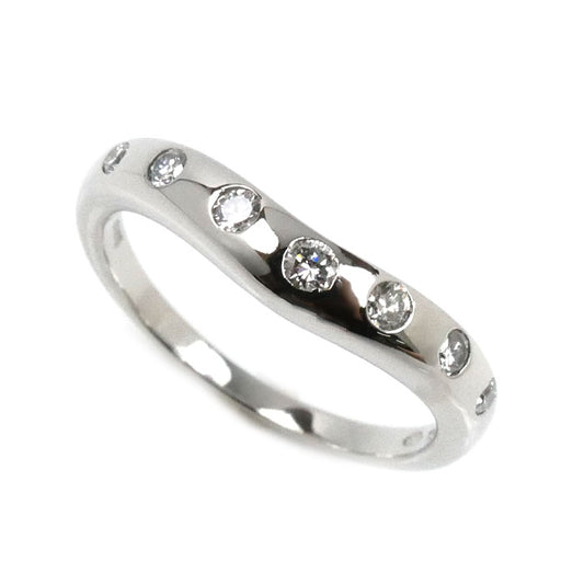 BVLGARI ブルガリ Pt950プラチナ コロナ ウェディング 7P ダイヤ リング・指輪 ダイヤモンド 9号 4.0g レディース【中古】【美品】