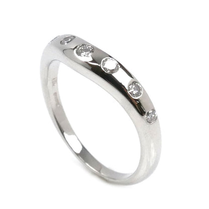 BVLGARI ブルガリ Pt950プラチナ コロナ ウェディング 7P ダイヤ リング・指輪 ダイヤモンド 9号 4.0g レディース【中古】【美品】